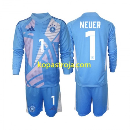 Billiga Fotbollströjor Tyskland Manuel Neuer 1 Målvakt Barn Fjärde tröja 2024/25 Långärmad